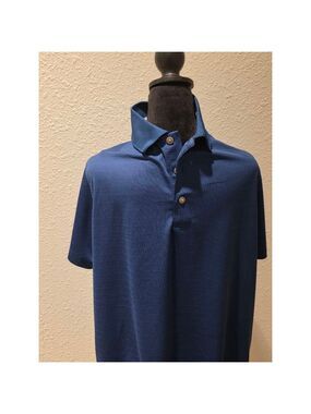 Men's Unbranded Blue Polo Shirt L